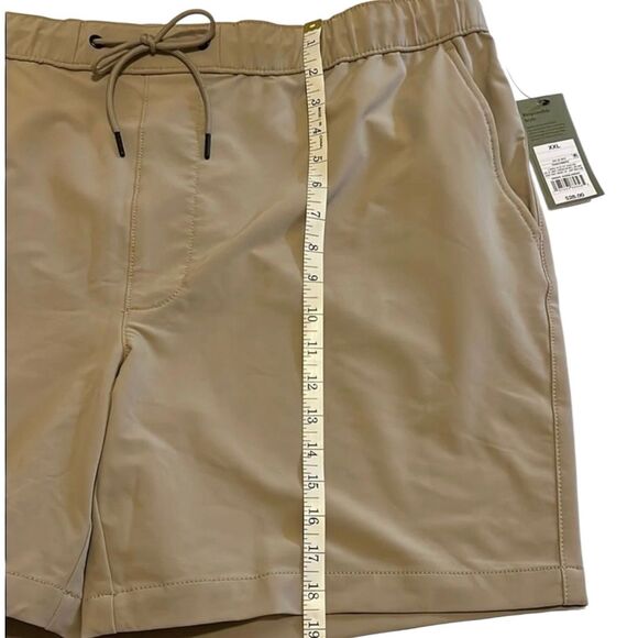 Goodfellow Tech Jogger Shorts XXL Khaki UPF 50+ Quick Dry Recycled Stretch - Picture 5 of 11